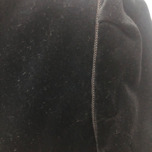 Vintage I Magnin Velvet Crop Blazer Jacket shoulder pads size 4 - Picture 4 of 11